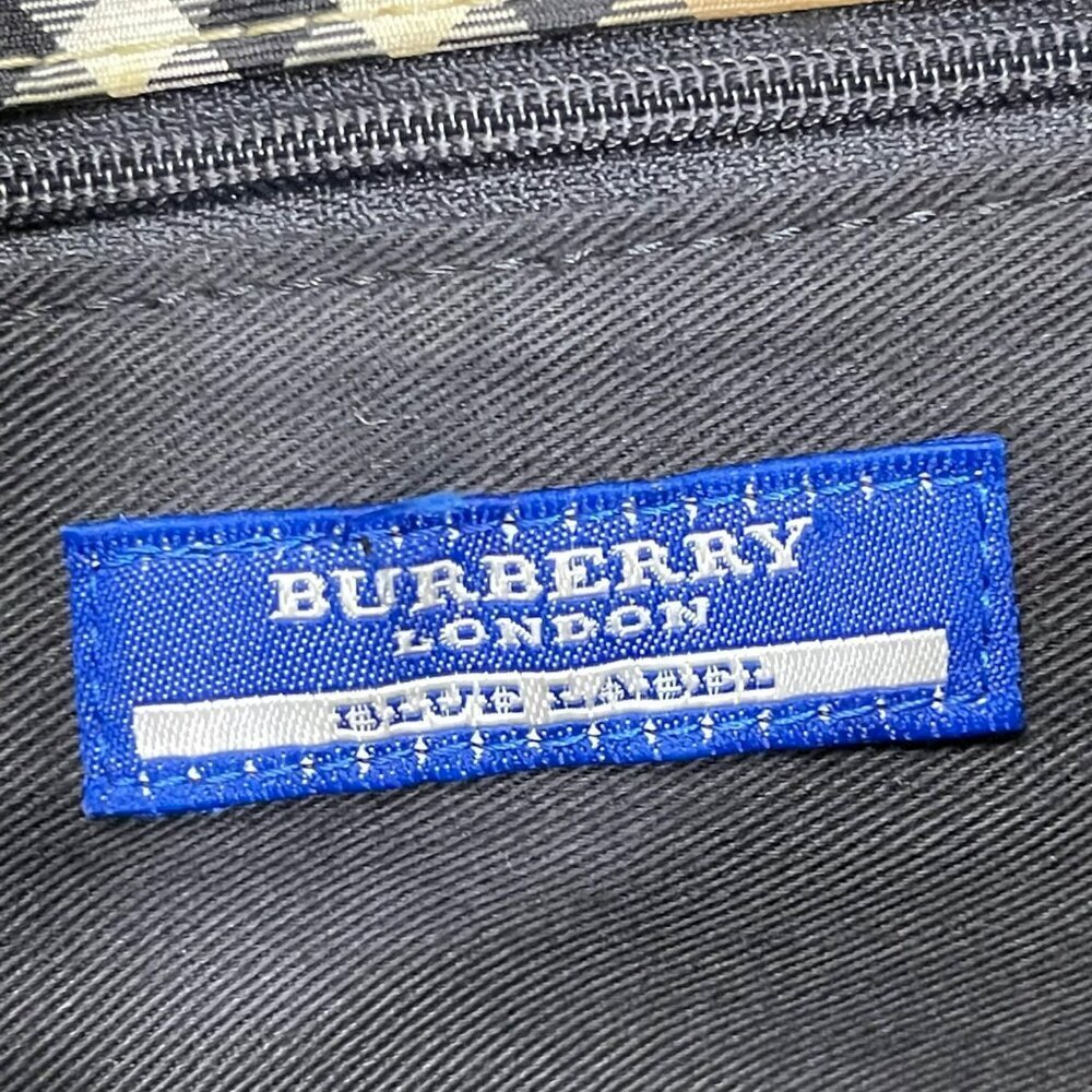 Burberry Blue Label Tote Nova House Check Nylon Canvas Hand Bag 14 x 10 - Picture 7 of 15